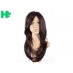 Fashionable Deep Red Cartoon Cosplay Synthetic Wig For Masquerade , Show for sale