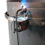 Portable Tank Vertical and Horizontal Seam Welding Carriage with Flexible Rails for sale