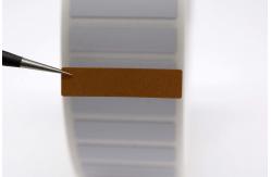 China 25mmx6mm High Temperature Adhesive Labels 1.5mil White Gloss Polyimide Label supplier