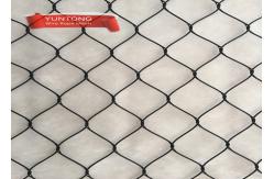 China 4.0mm Black Oxide Wire Rope Mesh Usd In Zoo Mesh supplier