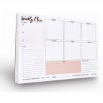50 Sheets Tear Off Magnetic Fridge Notepads Meal Weekly Planner Memo for sale