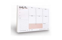 China 50 Sheets Tear Off Magnetic Fridge Notepads Meal Weekly Planner Memo supplier