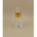 China Customized Dropper Bottle Lotion Dispenser Pump For Face Essence With Golden Screw Lid And Small Size factory