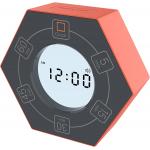Timer with clock, hexagonal rotating productivity Pomodoro timer, take 5,15,30,45,60 minutes preset, adhd children and a for sale