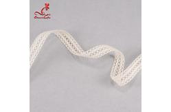China Bedding Articles / Clothing Labels Cotton Lace Trim Customizable Width supplier