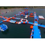 0.9mm PVC Tarpaulin Inflatable Aqua Park with Water Slide For Adults TUV for sale