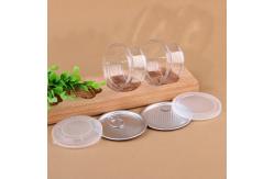 China Easy Open 100ml Clear Plastic Cylinder Weed Packaging Can supplier