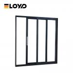 Antitheft Clear 60 Inch Sliding Glass Door Aluminum Storefront Customised for sale