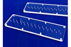 China Customized Clear Uv Transparent Fused Silica Plate With Hole supplier