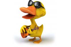 China 3D New Design Plastic Cartoon Figure action Animals Toys with Duck Bee Penguin supplier