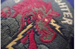 China Semicircle Shape Custom Embroidery Patches For Jackets Laser Cut Basis Finishing supplier