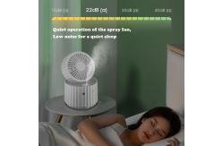 China USB Desktop Rechargeable Fan Humidifying Mist Foldable And Portable Cooling Fan supplier