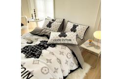 China Modern Style Cartoon White Bear Head Design Bedding Sets with 100% Polyester Material supplier