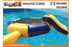 China Great Fun Inflatable Floating Water Toys Jumping Pad , 15 Foot Water Trampoline supplier