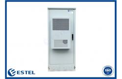 China IP55 Waterproof Outdoor Telecom Cabinet 32U 19 Inch Two Doors 1500W Air Conditioner 150W/K Heat Exchanger supplier