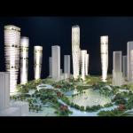 CARLO RATTI Miniature Architectural Models 1/1000 Scale Model Shenzhen North Station Project for sale