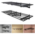 Garage Storage Rack System 2x3ft Floating Adjustable Wall Grid Frame Shelves Brackets for sale