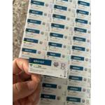 AOD964  3ml Glass Vial Labels With Hologram PET Materail Laser Shinny Effect