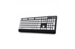 China USB Plastic Keyboard With Fingerprint Reader Function Keys Multimedia Keys And Numeric Keys supplier