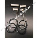 Hot runner brass pipe heater nozzle heater pressed with coil heater for sale
