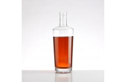 China 500ml Custom Design Glass Bourbon Whiskey Bottle with Aluminum Plastic PP Collar Cap supplier