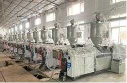 China PA66 Nylon Plastic Granules Extrusion Line Automatic Extruding Machine supplier
