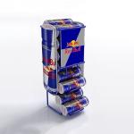 Hot Selling Supermarket Energy Drink Can Display Hanging Rack Wire Display Stand With Custom Logo for sale