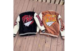 China Spring Autumn Heavy Embroidered Streetwear Varsity Jacket supplier