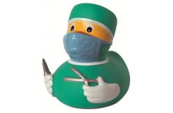 China 8cm Height Yellow Surgeon Custom Rubber Ducks OEM 40 Gram Eco Friendly PVC supplier