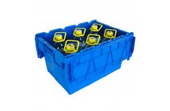 China Heavy Duty Logistic Nestable Stackable Plastic Storage Moving Boxes with Folding Style supplier