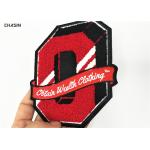 Letter Q Chenille Embroidery Patches Polyester Material Heat - Cut