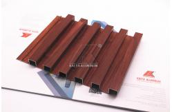 China 3d Simulating Wood Grain U Shaped Aluminum Profile For Ceiling supplier