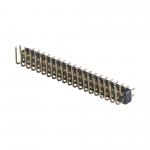 Gold Plated Machined Pin Header 2.54mm SMT SMD Dual Row Right Angle PCB Connector for sale