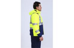 China 100%Polyester HIVIS Work Clothes 290gsm Hi Vis Trench Coat supplier