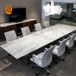 Artificial Stone Marble Contemporary Conference Room Tables Rectangular Meeting Table for sale