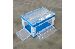 China Collapsible Foldable Plastic Box , Plastic Storage Containers Easy Taking supplier