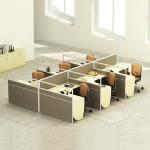 30mm Office Workstation Desks Grey Color 4 Cubicle Workstation for sale