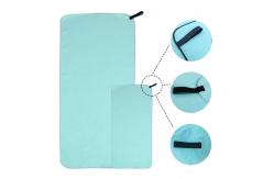 China Gym Towel Microfiber Suede Sports Towel Custom Logo With Elastic Band supplier