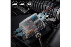 China 6 Way ATC RV 12V Blade Fuse Blocks With LED Indicator Light supplier
