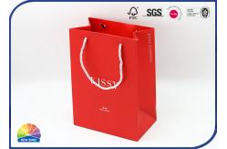 China Matte Lamination 250gsm Coated Paper Gift Bags With PP Handle supplier