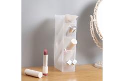 China Rectangular Glossy Makeup Household Storage Container Plastic Pencil Holder supplier