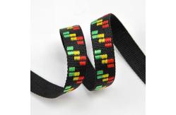 China 500Lbs 25mm Polypropylene Webbing For Dog Collars Black Webbing supplier