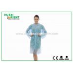 Laboratory Gowns Blue Disposable Lab Coats with ISO13485/CE MDR Certified With Velcros Closure for sale