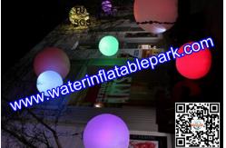 China RGB LED Inflatable Decoration Glow Balloon , LED Inflatable Balloon supplier