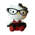 Glasses Hello Kitty Stuff Toy Stuffed Animal Plush Toys for sale