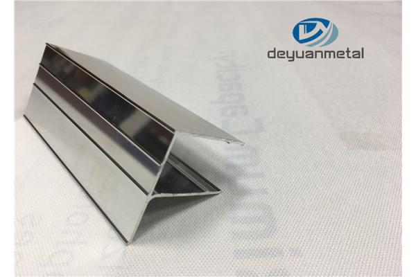 6463-T5 Bright Extruded Aluminium Profiles , Shower Room Aluminium Shower Trim