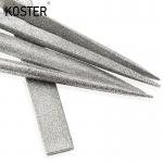 Customized Diamond Coted Needle File 10PCS Half Round Shaped Plastic Coated Grip Handle