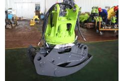 China Sugarcane Hydraulic Log Grapple , Doosan DH60 Rotating Log Grapple For Excavator supplier