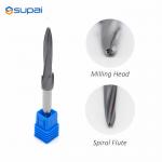 Tapered End Milling Cutter With Center Cutting And No Coolant Through