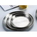 14cm 17cm 30cm Round Shape 304 Stainless Steel Plate Set for sale